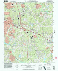 Download a high-resolution, GPS-compatible USGS topo map for Garner, NC (2004 edition)