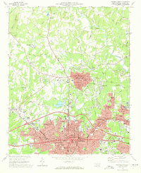 Download a high-resolution, GPS-compatible USGS topo map for Gastonia North, NC (1972 edition)