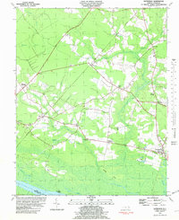 Download a high-resolution, GPS-compatible USGS topo map for Gatesville, NC (1981 edition)