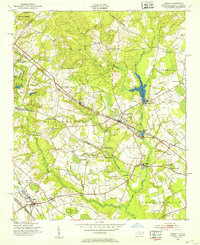 1949 Map of Gibson, 1953 Print