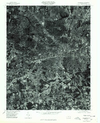 1977 Map of Greensboro, 1979 Print