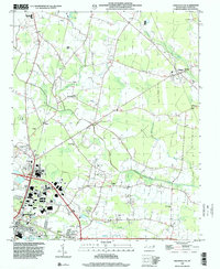 preview thumbnail of historical topo map of Pitt County, NC in 1998