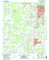 Download a high-resolution, GPS-compatible USGS topo map for Greenville SW, NC (1982 edition)