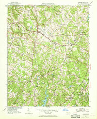 preview thumbnail of historical topo map of Guilford County, NC in 1951