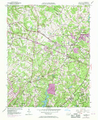 preview thumbnail of historical topo map of Guilford County, NC in 1951