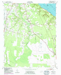 Download a high-resolution, GPS-compatible USGS topo map for Hackney, NC (1984 edition)