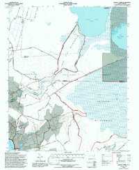 preview thumbnail of historical topo map of Carteret County, NC in 1994