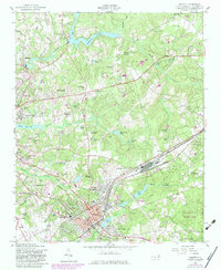 Download a high-resolution, GPS-compatible USGS topo map for Hamlet, NC (1983 edition)