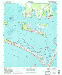 Download a high-resolution, GPS-compatible USGS topo map for Harkers Island, NC (1984 edition)