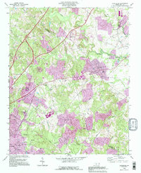 Download a high-resolution, GPS-compatible USGS topo map for Harrisburg, NC (1996 edition)