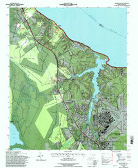 preview thumbnail of historical topo map of Havelock, NC in 1994