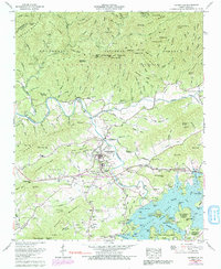 Download a high-resolution, GPS-compatible USGS topo map for Hayesville, NC (1991 edition)