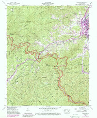 Download a high-resolution, GPS-compatible USGS topo map for Hazelwood, NC (1988 edition)