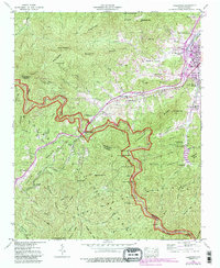 Download a high-resolution, GPS-compatible USGS topo map for Hazelwood, NC (1990 edition)