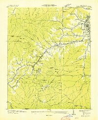 Download a high-resolution, GPS-compatible USGS topo map for Hazelwood, NC (1935 edition)