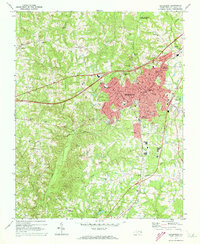 preview thumbnail of historical topo map of Henderson, NC in 1970