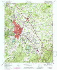Download a high-resolution, GPS-compatible USGS topo map for Hendersonville, NC (1986 edition)
