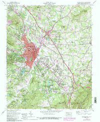 Download a high-resolution, GPS-compatible USGS topo map for Hendersonville, NC (1991 edition)