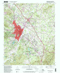 Download a high-resolution, GPS-compatible USGS topo map for Hendersonville, NC (2001 edition)