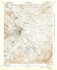 1947 Map of Hendersonville