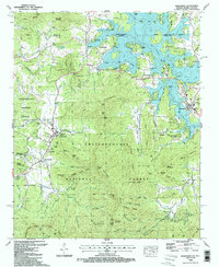 Download a high-resolution, GPS-compatible USGS topo map for Hiawassee, NC (1988 edition)