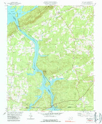 Download a high-resolution, GPS-compatible USGS topo map for High Rock, NC (1990 edition)
