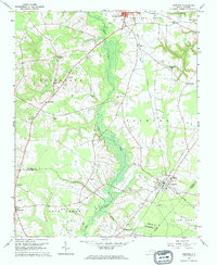 Download a high-resolution, GPS-compatible USGS topo map for Hobgood, NC (1964 edition)