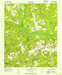 1949 Map of Hoffman, NC, 1953 Print