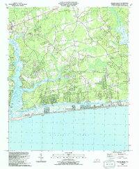 Download a high-resolution, GPS-compatible USGS topo map for Holden Beach, NC (1991 edition)