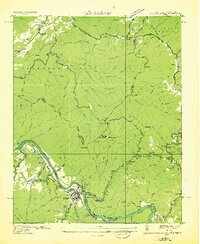 Download a high-resolution, GPS-compatible USGS topo map for Hot Springs, NC (1935 edition)