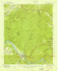 Download a high-resolution, GPS-compatible USGS topo map for Hot Springs, NC (1940 edition)