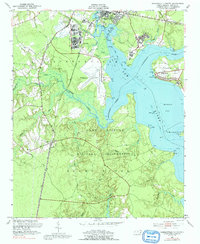 1952 Map of Jacksonville South, 1992 Print