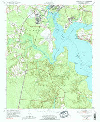 1952 Map of Jacksonville South, 1992 Print