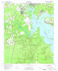 1952 Map of Jacksonville South, 1975 Print