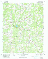 Download a high-resolution, GPS-compatible USGS topo map for Justice, NC (1979 edition)