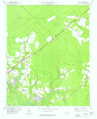 preview thumbnail of historical topo map of Onslow County, NC in 1977
