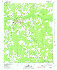 preview thumbnail of historical topo map of Kenansville, NC in 1980