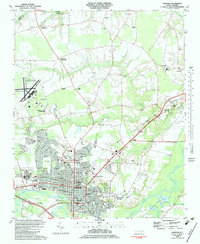 preview thumbnail of historical topo map of Kinston, NC in 1983