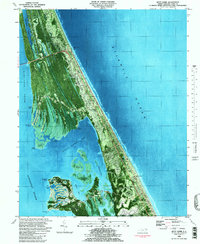 Download a high-resolution, GPS-compatible USGS topo map for Kitty Hawk, NC (1983 edition)