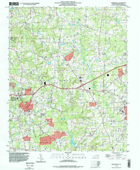 Download a high-resolution, GPS-compatible USGS topo map for Knightdale, NC (1999 edition)