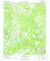 Download a high-resolution, GPS-compatible USGS topo map for Lake Michie, NC (1977 edition)