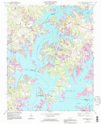 Download a high-resolution, GPS-compatible USGS topo map for Lake Norman North, NC (1996 edition)
