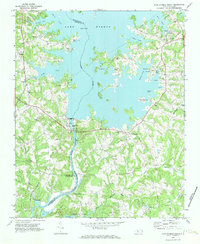 preview thumbnail of historical topo map of Mecklenburg County, NC in 1970