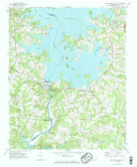 preview thumbnail of historical topo map of Mecklenburg County, NC in 1970