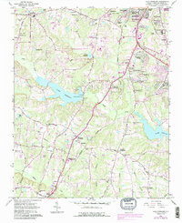 Download a high-resolution, GPS-compatible USGS topo map for Lake Wheeler, NC (1987 edition)