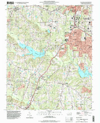 Download a high-resolution, GPS-compatible USGS topo map for Lake Wheeler, NC (1999 edition)