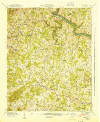 Download a high-resolution, GPS-compatible USGS topo map for Leicester, NC (1943 edition)
