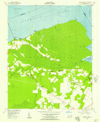preview thumbnail of historical topo map of Washington County, NC in 1954