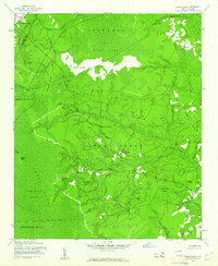 1943 Map of Columbus County, NC, 1962 Print