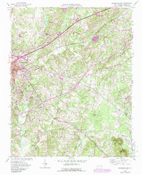 preview thumbnail of historical topo map of Davidson County, NC in 1950